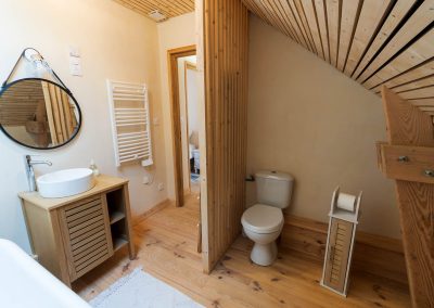 compagnons salle de bain bois gite etage